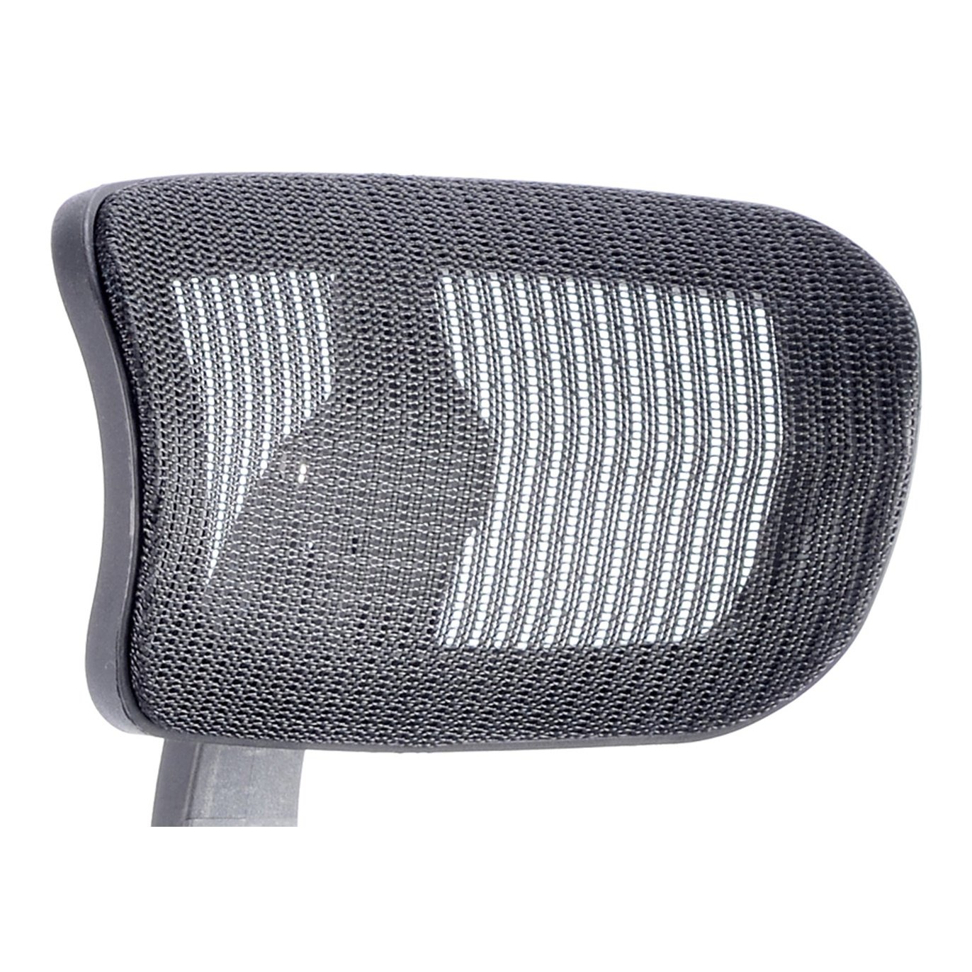 Mirage II Headrest - Black Mesh, Nylon Material, Flat Packed, 8hr Usage, 2yr Mechanical & 1yr Fabric Warranty - 270x130x155mm