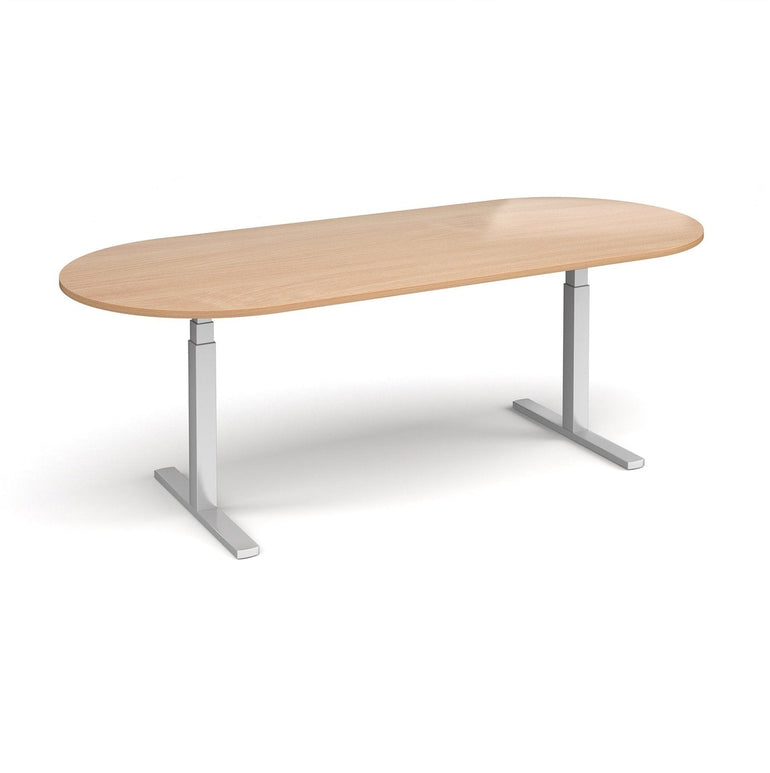 Elev8 Touch radial end boardroom table - Office Products Online