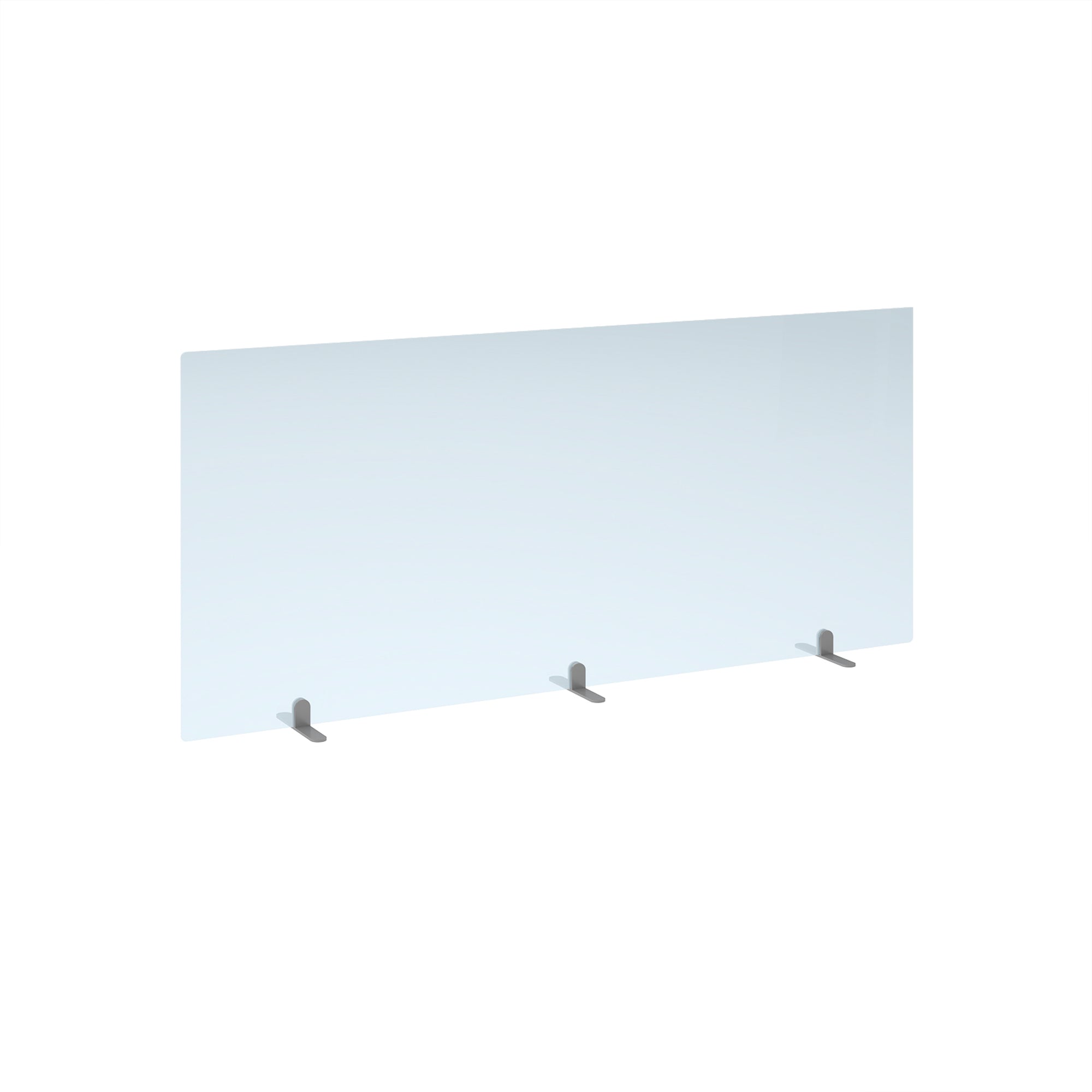 Free standing acrylic 700mm high screen - Office Products Online