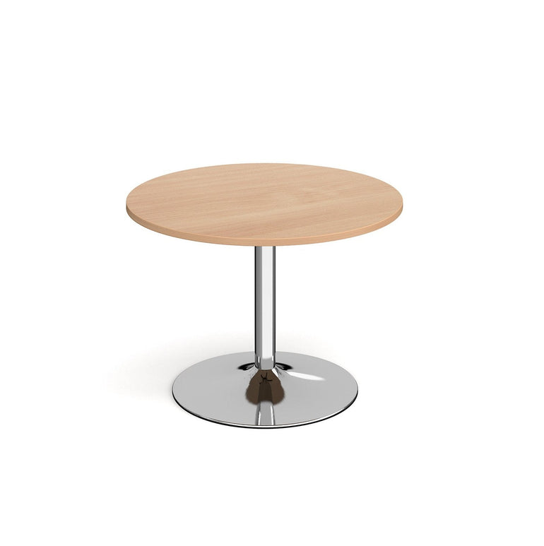 Genoa circular dining table with trumpet base - Office Products Online