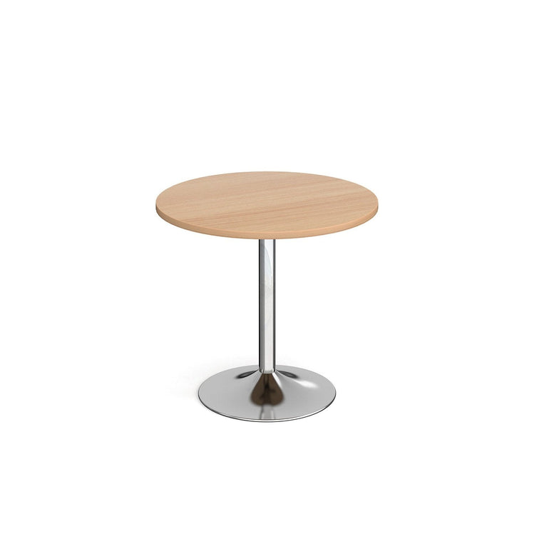 Genoa circular dining table with trumpet base - Office Products Online