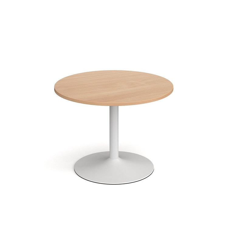 Genoa circular dining table with trumpet base - Office Products Online