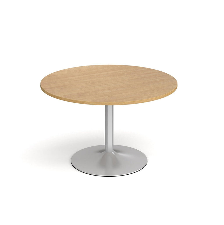 Genoa circular dining table with trumpet base - Office Products Online