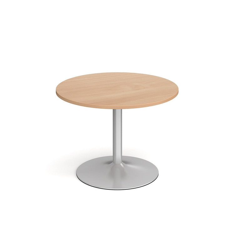 Genoa circular dining table with trumpet base - Office Products Online