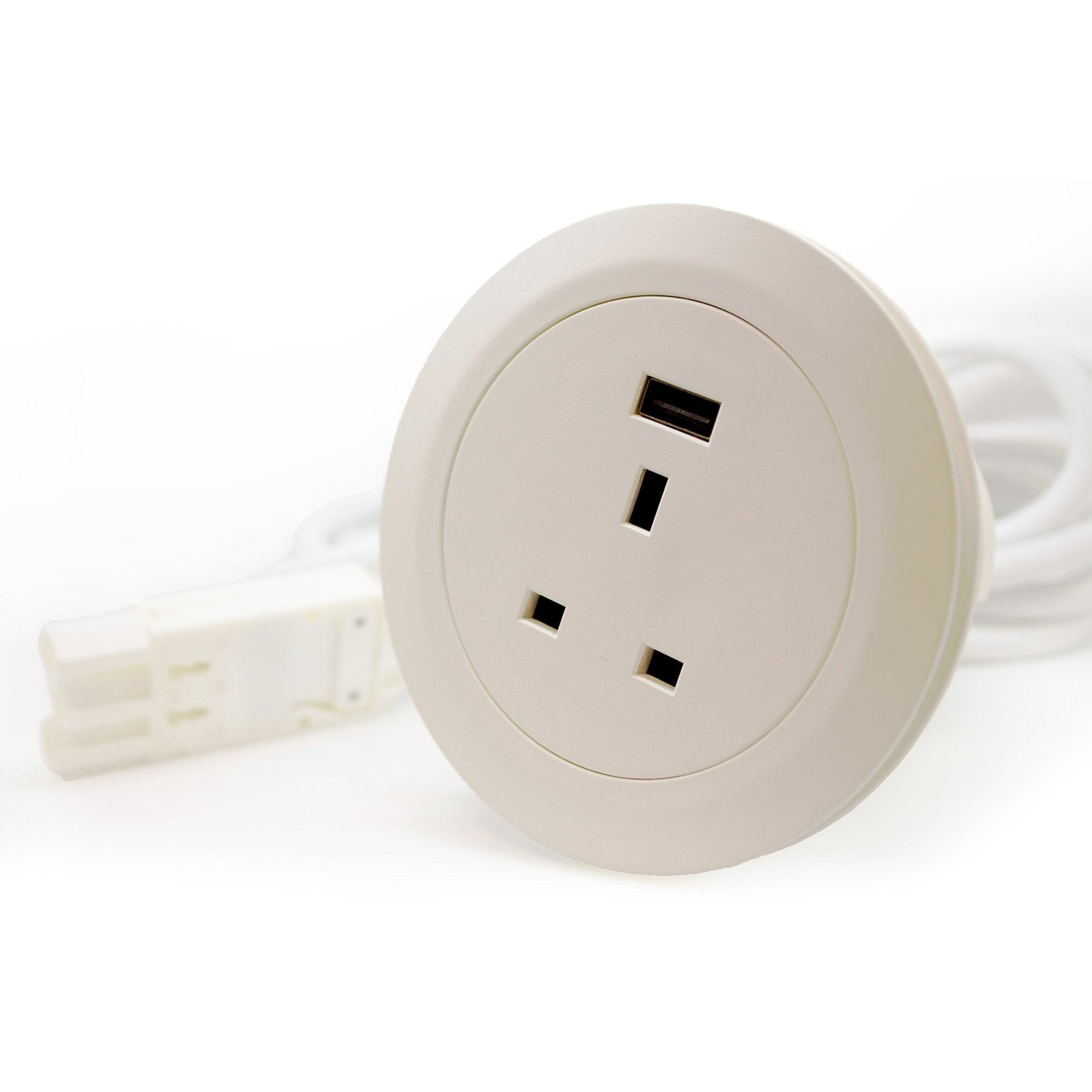 Ion in-surface power module UK sockets, 1 x USB Charger type A - Office Products Online