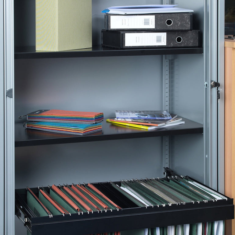 Lateral filing frame internal fitment for systems storage - graphite grey - Office Products Online