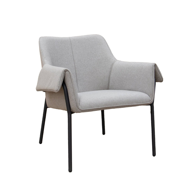 Liana lounge chair with black metal frame - Office Products Online