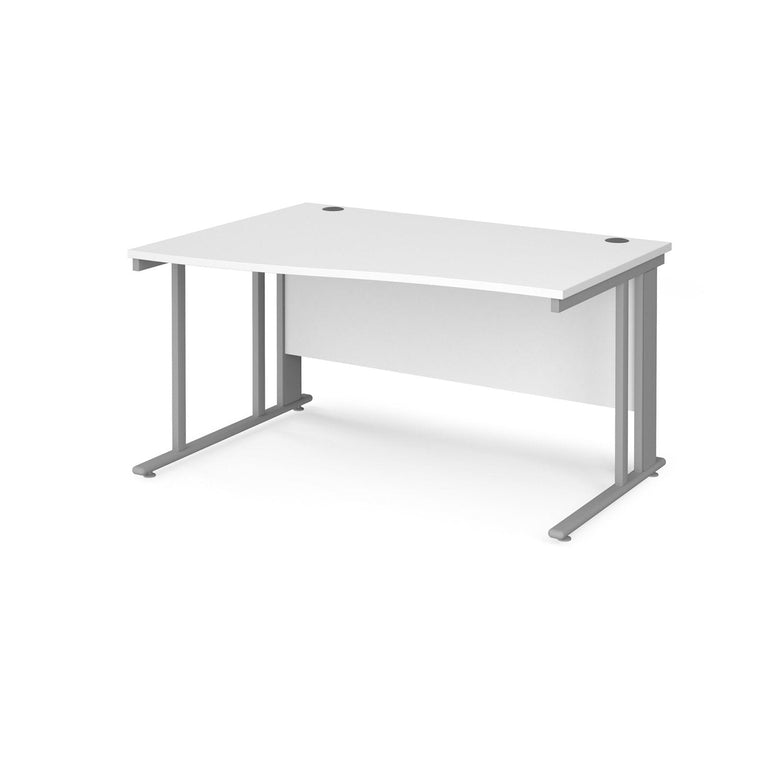 Maestro 25 cable managed leg left hand wave desk - Office Products Online