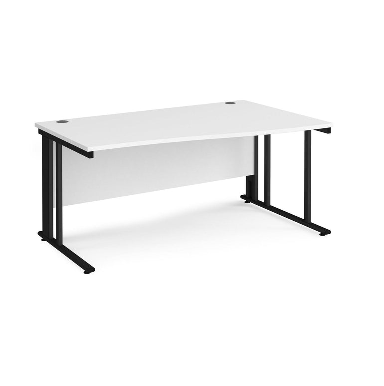 Maestro 25 cable managed leg right hand wave desk - Office Products Online