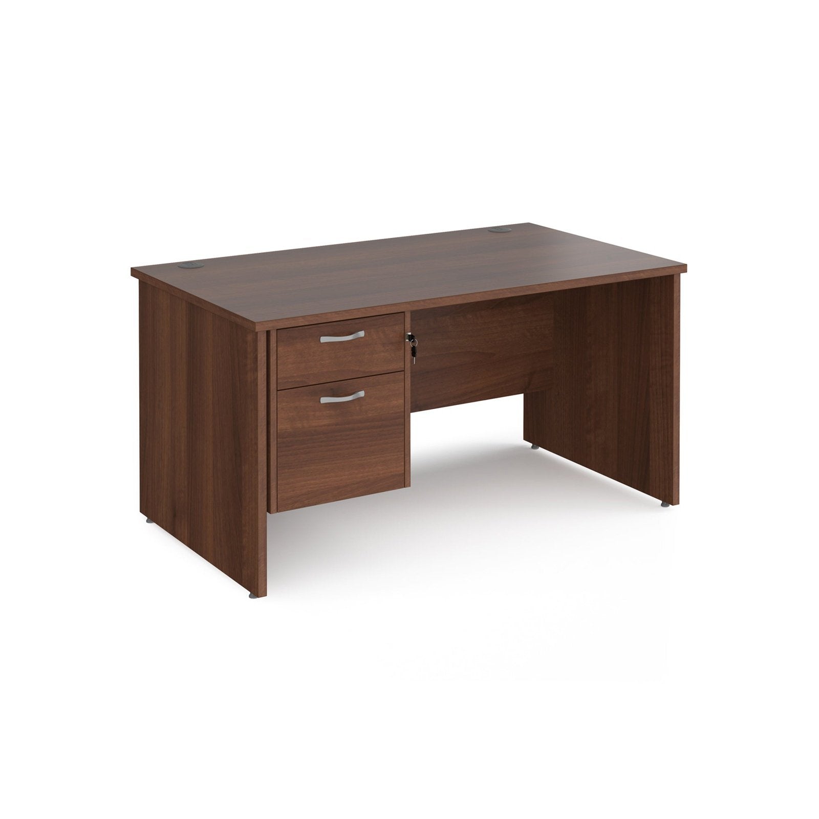 Maestro 25 panel leg straight desk 800 deep with 2 drawer pedestal - Office Products Online