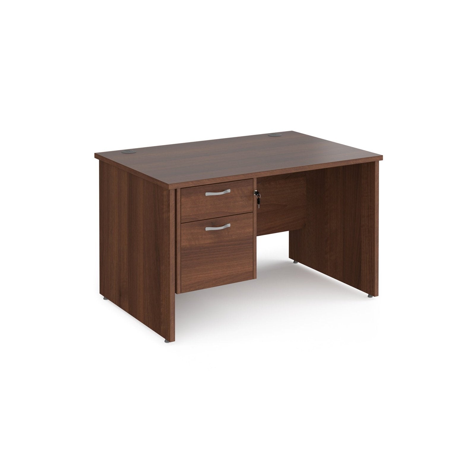 Maestro 25 panel leg straight desk 800 deep with 2 drawer pedestal - Office Products Online