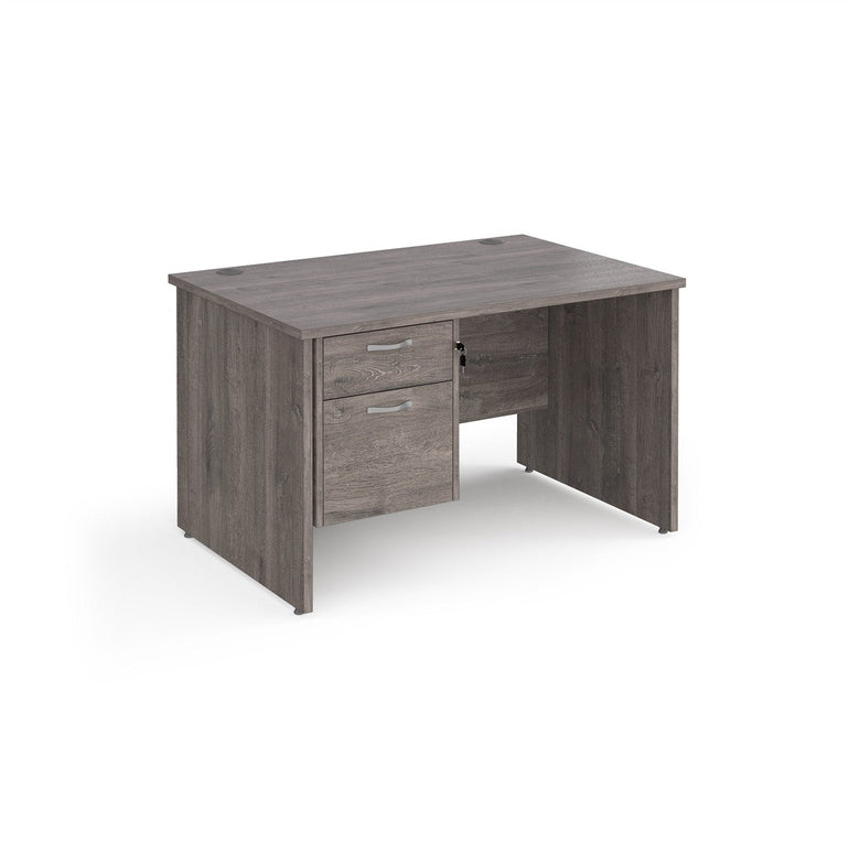 Maestro 25 panel leg straight desk 800 deep with 2 drawer pedestal - Office Products Online