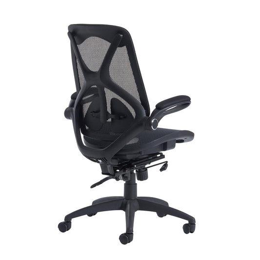 Napier high back operator chair with mesh seat - black - Office Products Online