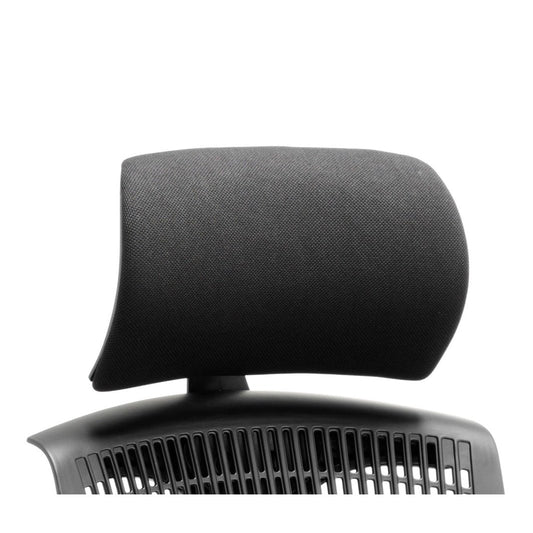 Flex Headrest Black Fabric - Adjustable, Soft Bonded Leather, Flat Packed, 8hr Usage, 2yr Mechanical & 1yr Fabric Warranty (0.7kg)