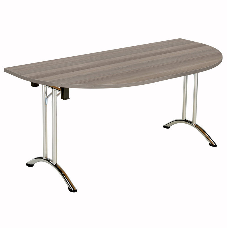 One Union D-End Folding Table