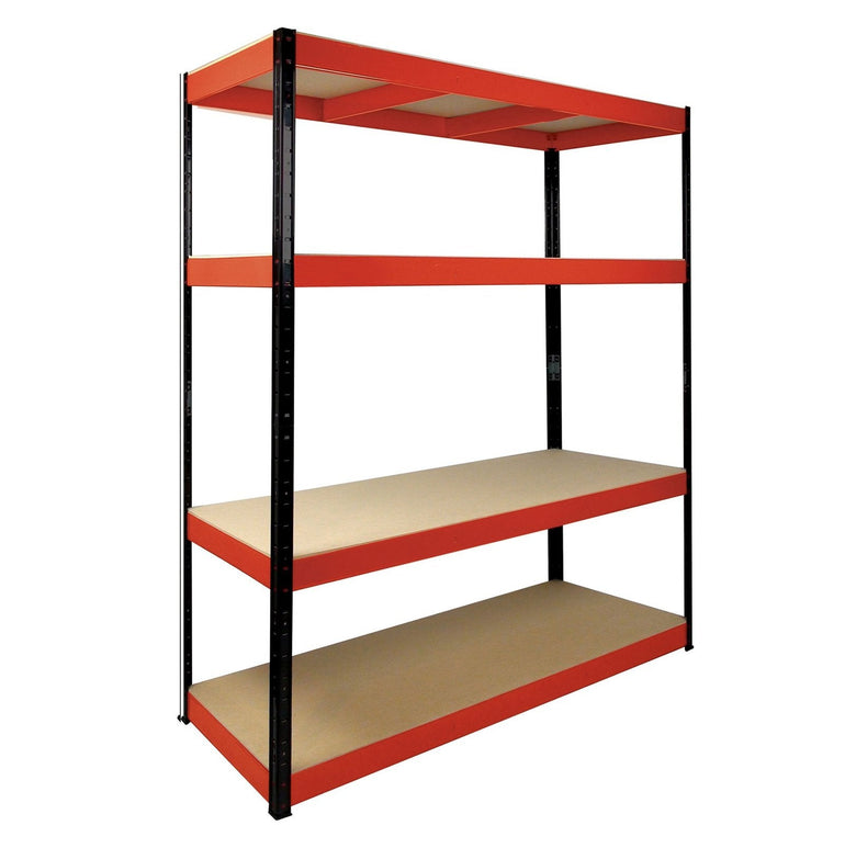 RB Boss 4x Tier Shelving Unit - 1800x1600x600mm 500kgs UDL - Office Products Online