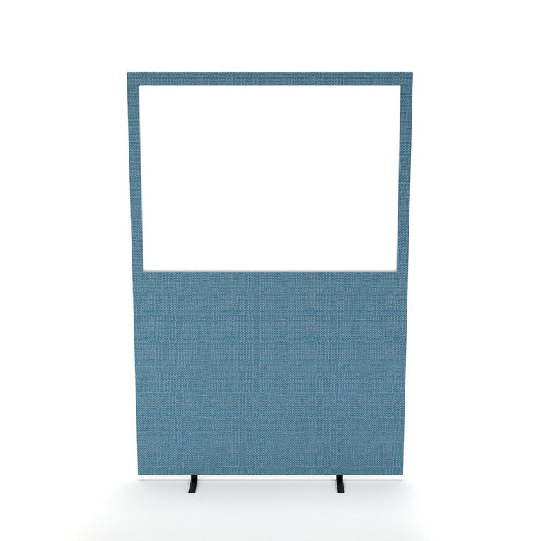 Impulse Plus Oblong Half Vision Floor Screen - 1650mm High, MDF & Acrylic, 1200/1600mm Width, 28mm Thick, 3-Year Guarantee