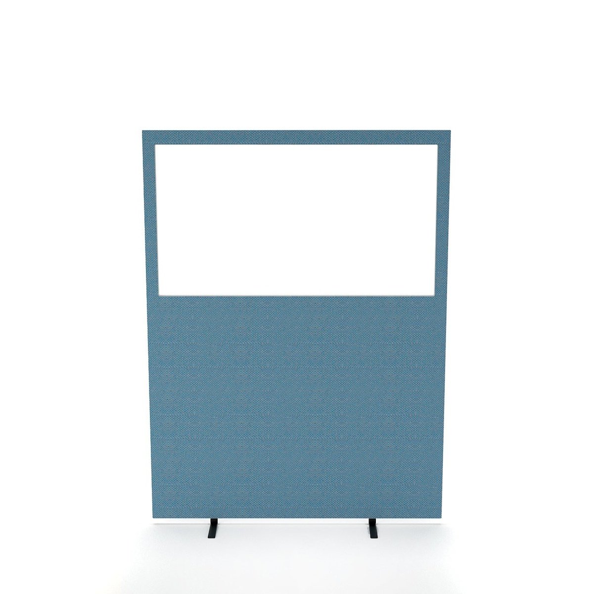 Impulse Plus Oblong Half Vision Floor Screen - 1650mm High, MDF & Acrylic, 1200/1600mm Width, 28mm Thick, 3-Year Guarantee