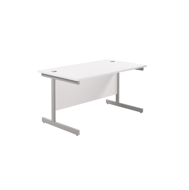 Single Upright Straight 1400mm Desk & Mobile Pedestal