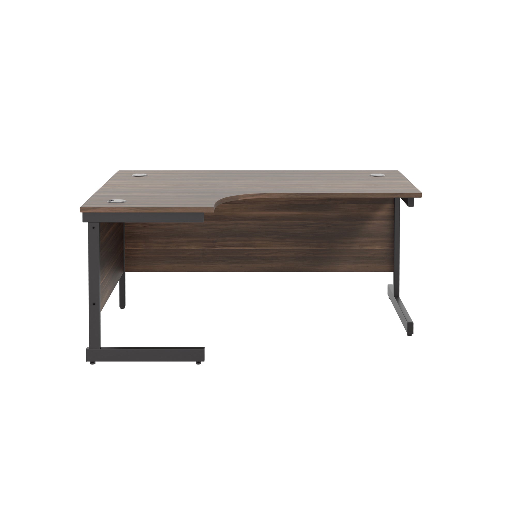 Single Upright Left Hand 1800mm Crescent Desk