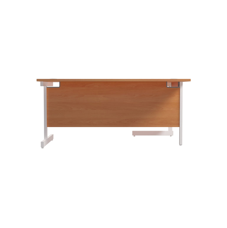 Single Upright Left Hand 1800mm Crescent Desk