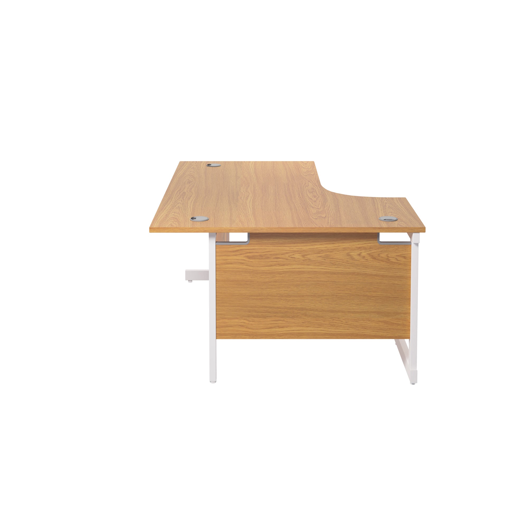 Single Upright Left Hand 1800mm Crescent Desk