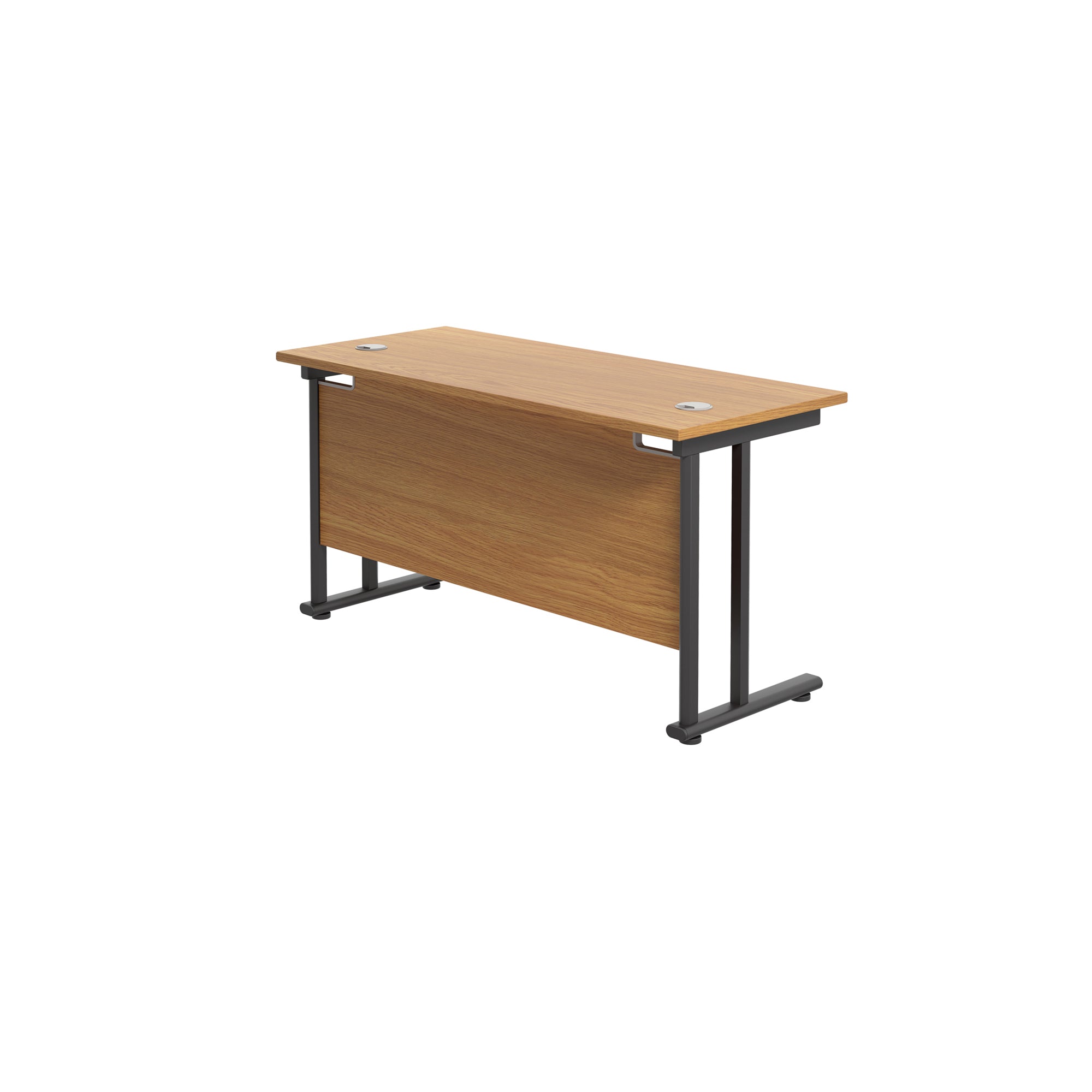 Twin Upright Straight 1200mm Slim Desk