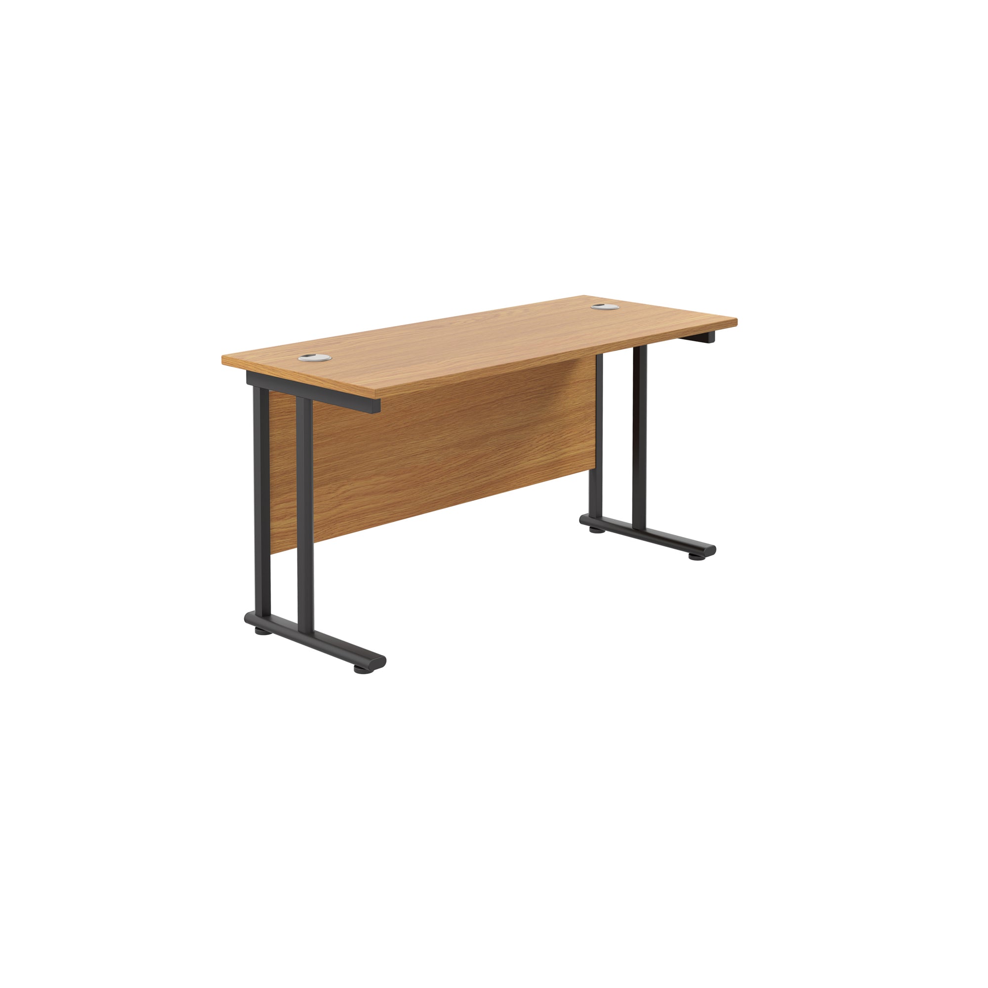 Twin Upright Straight 1200mm Slim Desk