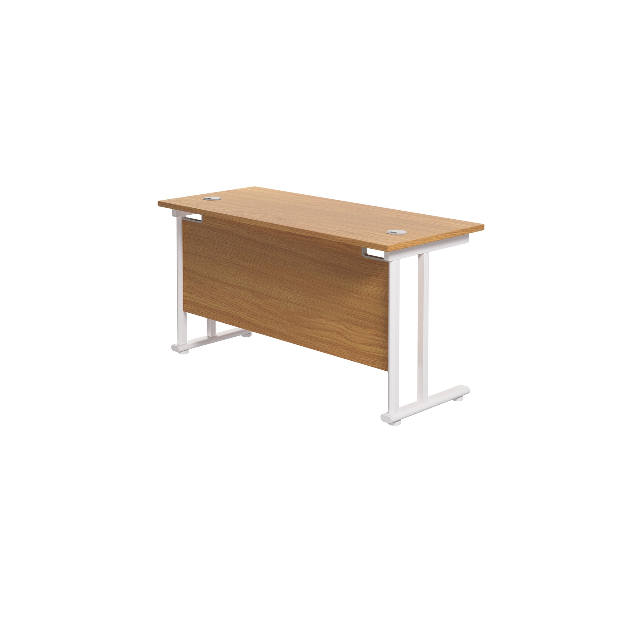 Twin Upright Straight 1200mm Slim Desk