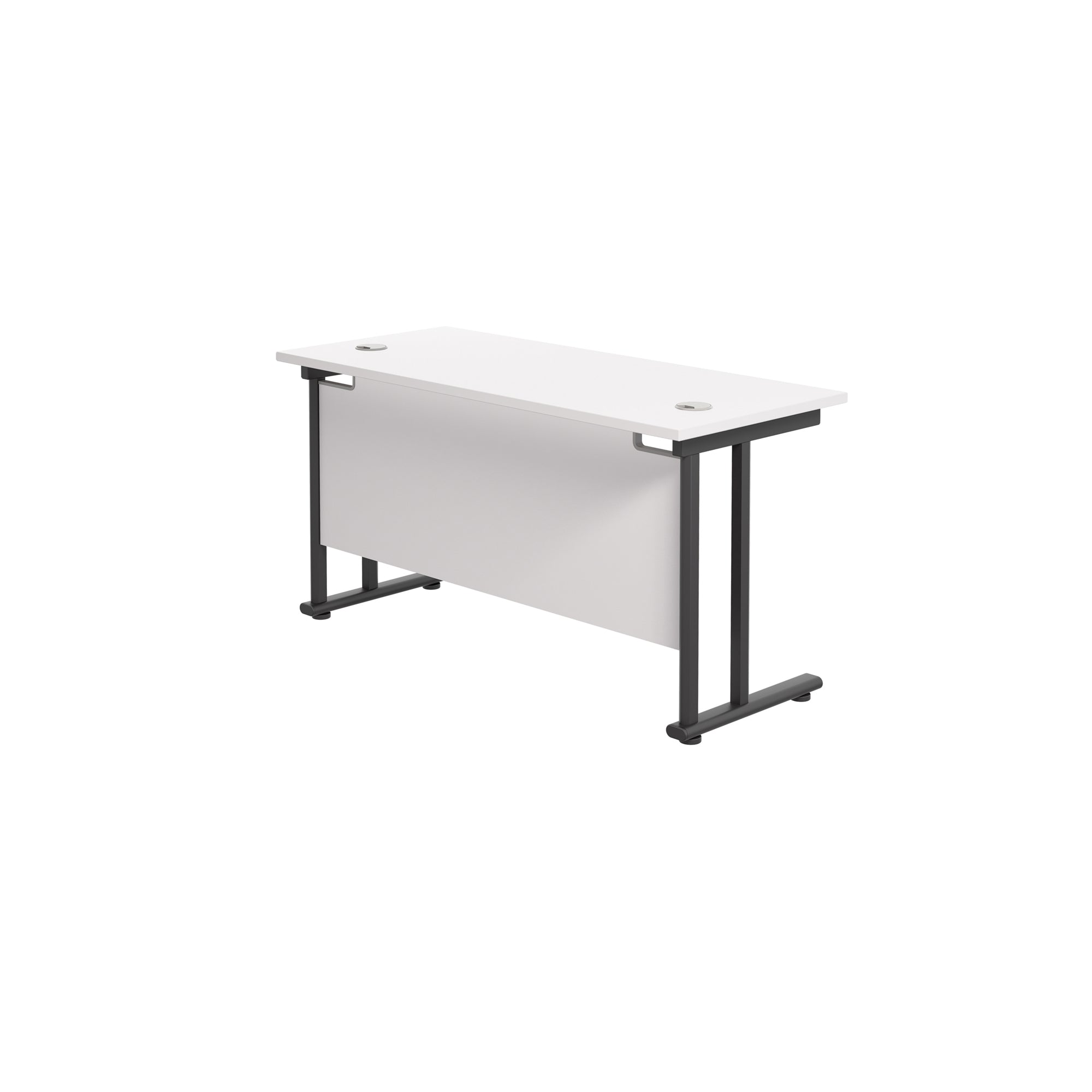 Twin Upright Straight 1200mm Slim Desk