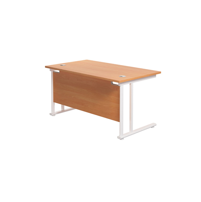 Twin Upright Straight 1200mm Desk