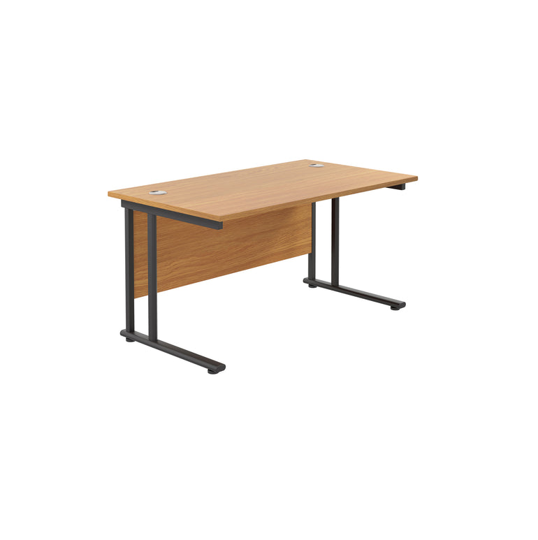 Twin Upright Straight 1200mm Desk