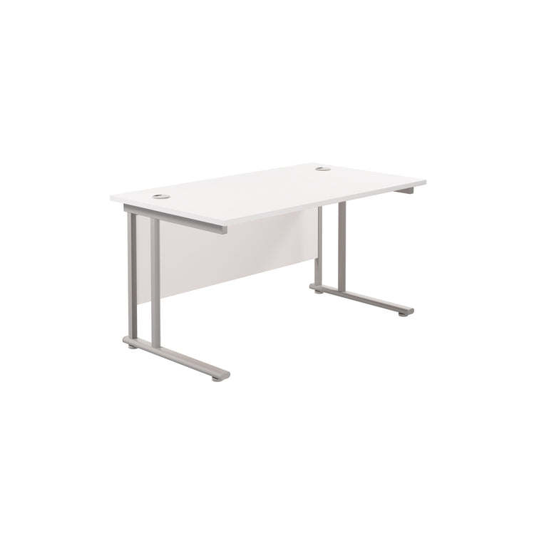 Twin Upright Straight 1200mm Desk