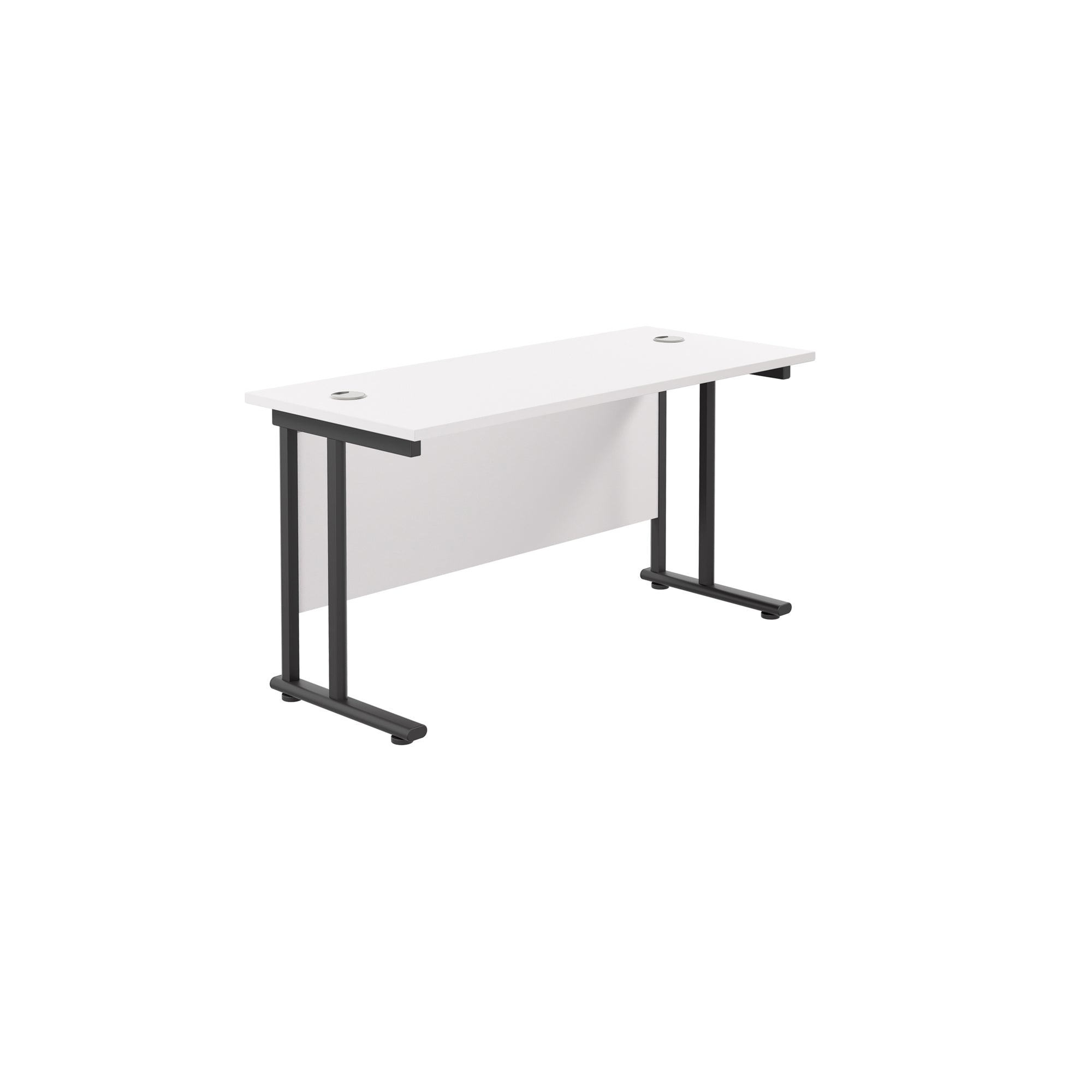 Twin Upright Straight 1800mm Slim Desk