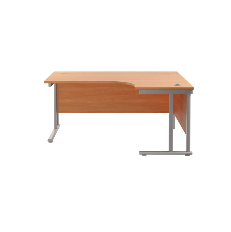 Twin Upright Right Hand 1800mm Crescent Desk