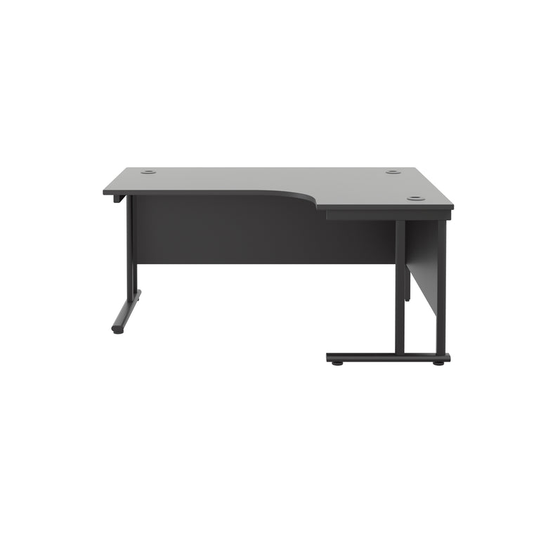 Twin Upright Right Hand 1800mm Crescent Desk