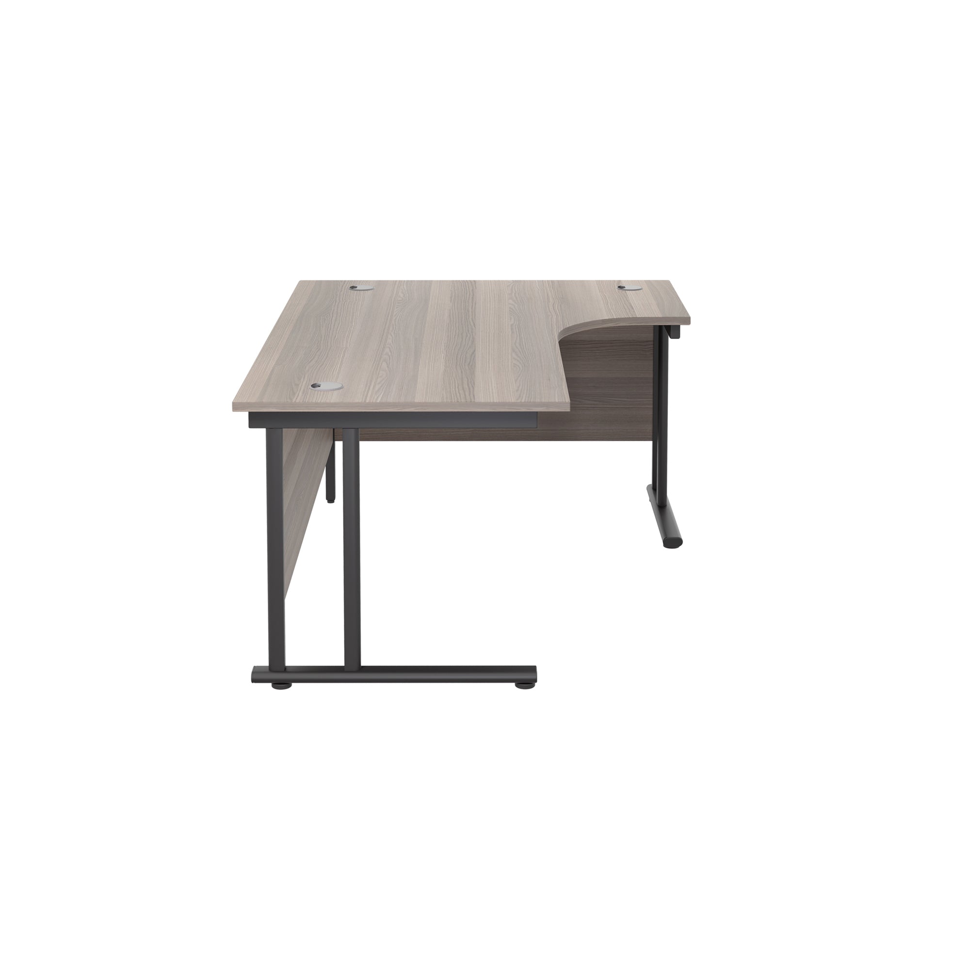 Twin Upright Right Hand 1800mm Crescent Desk