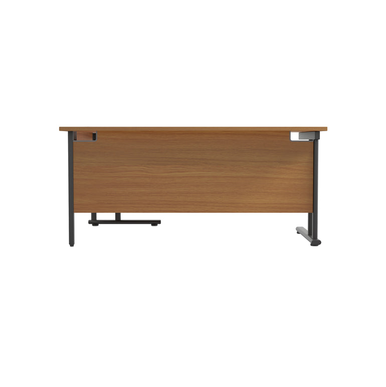 Twin Upright Right Hand 1800mm Crescent Desk