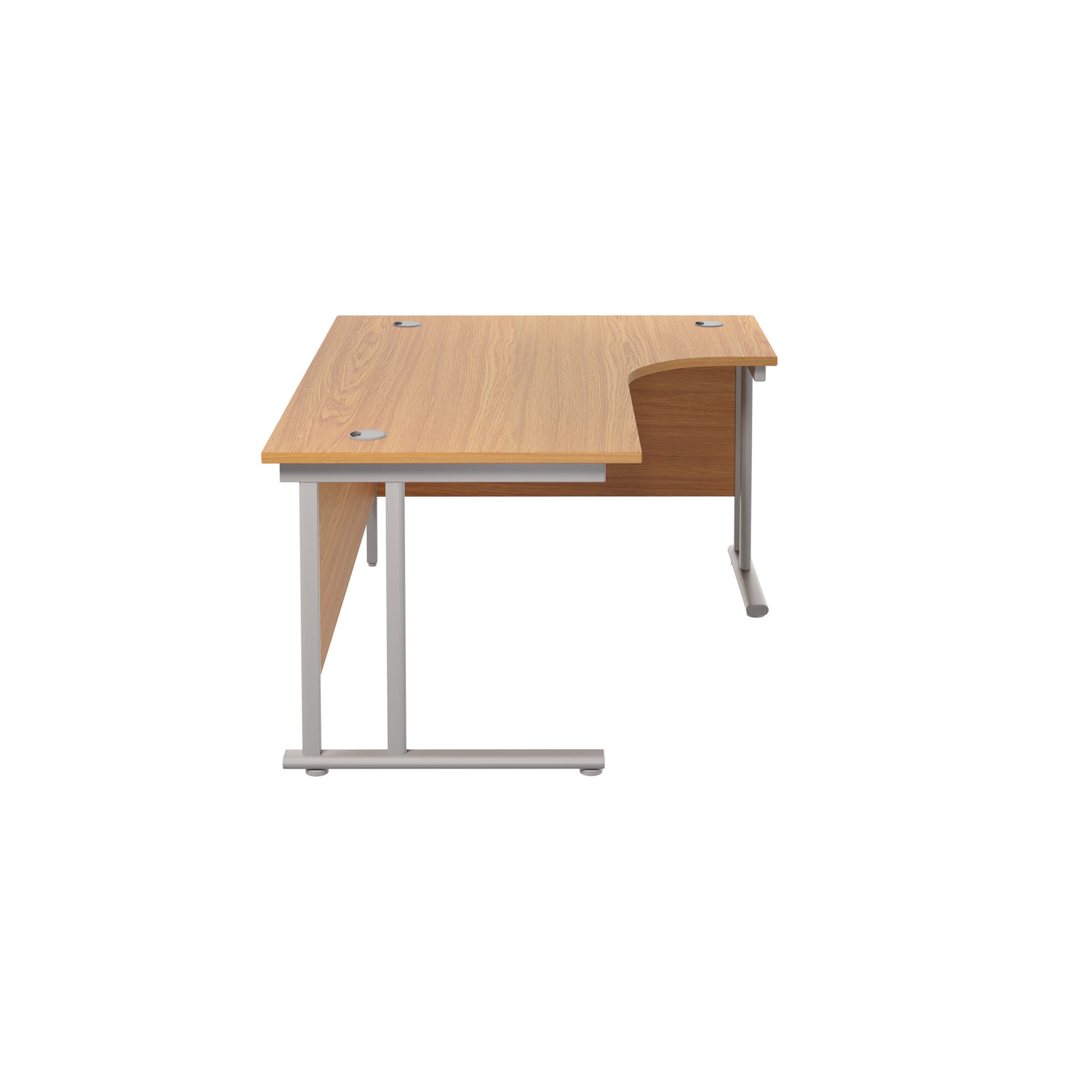 Twin Upright Right Hand 1800mm Crescent Desk