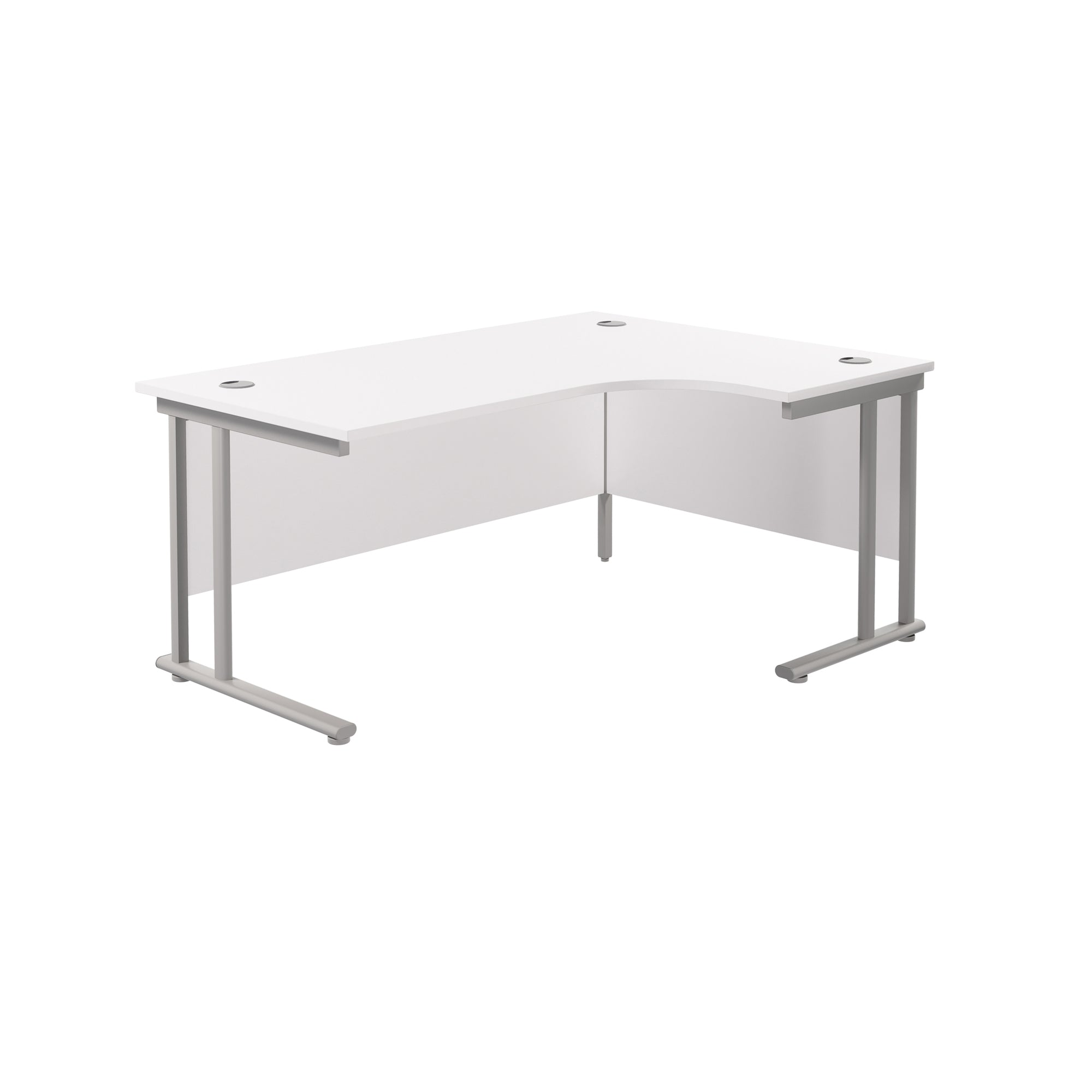 Twin Upright Right Hand 1800mm Crescent Desk