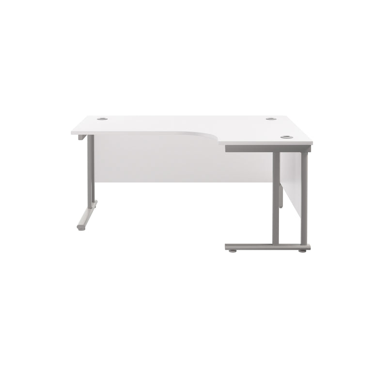 Twin Upright Right Hand 1800mm Crescent Desk