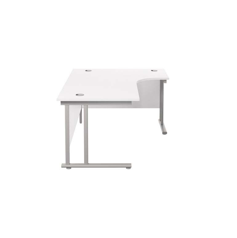 Twin Upright Right Hand 1800mm Crescent Desk