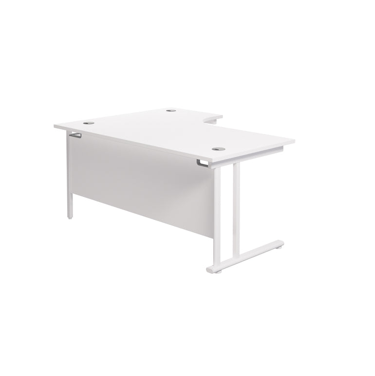 Twin Upright Right Hand 1800mm Crescent Desk