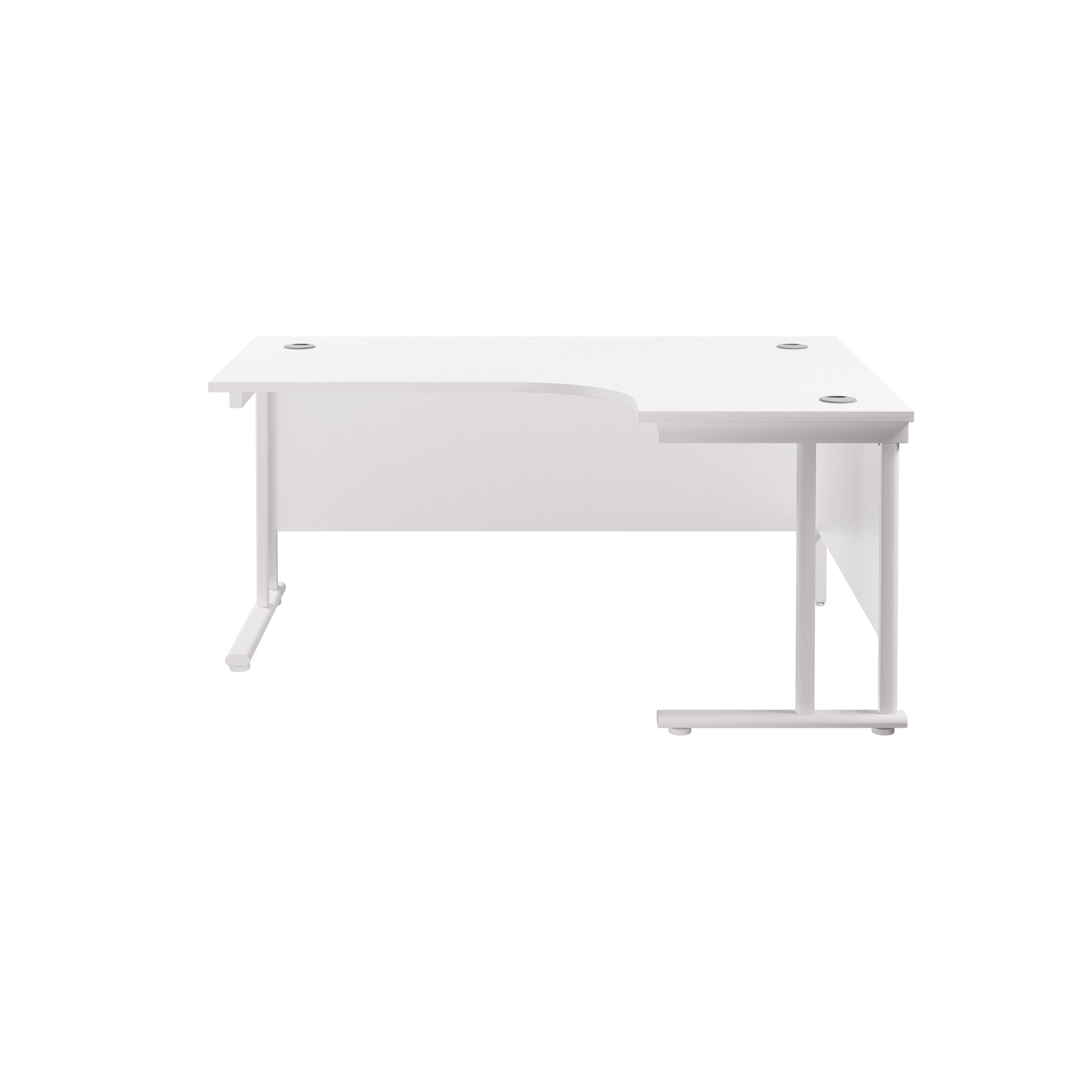 Twin Upright Right Hand 1800mm Crescent Desk