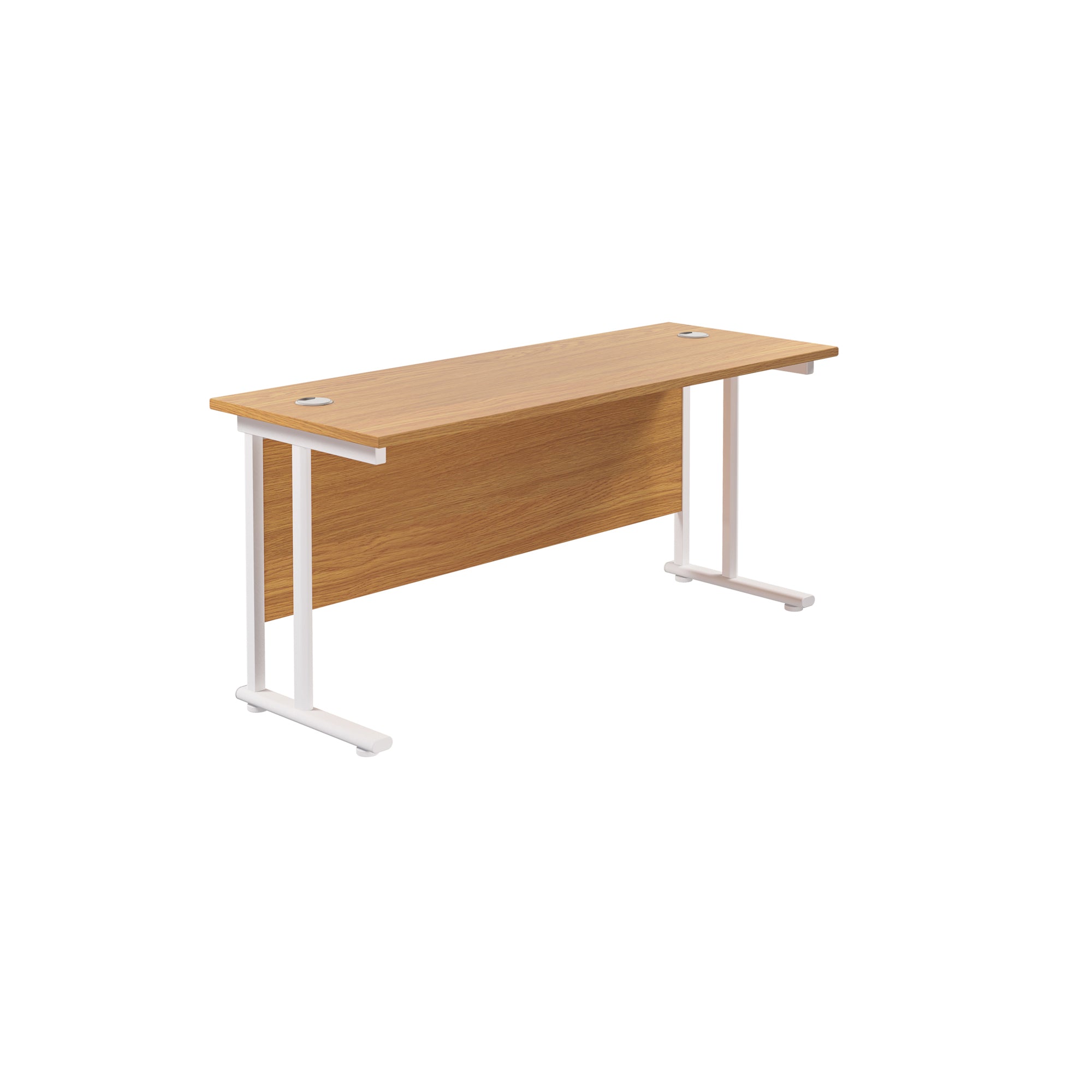 Twin Upright Straight 1800mm Slim Desk