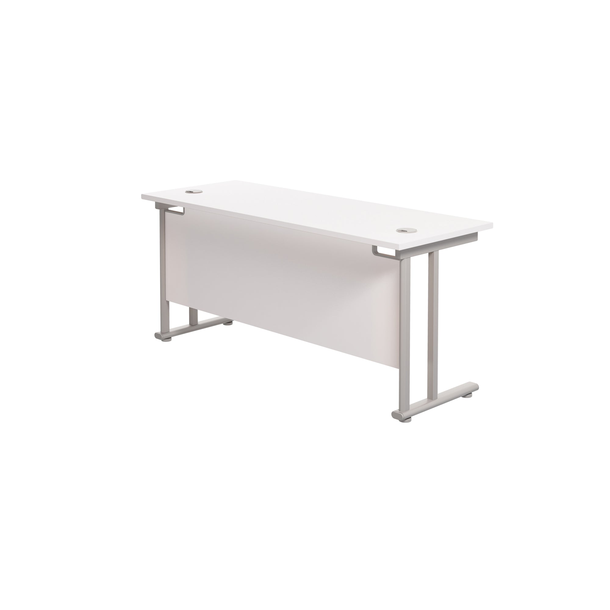 Twin Upright Straight 1800mm Slim Desk