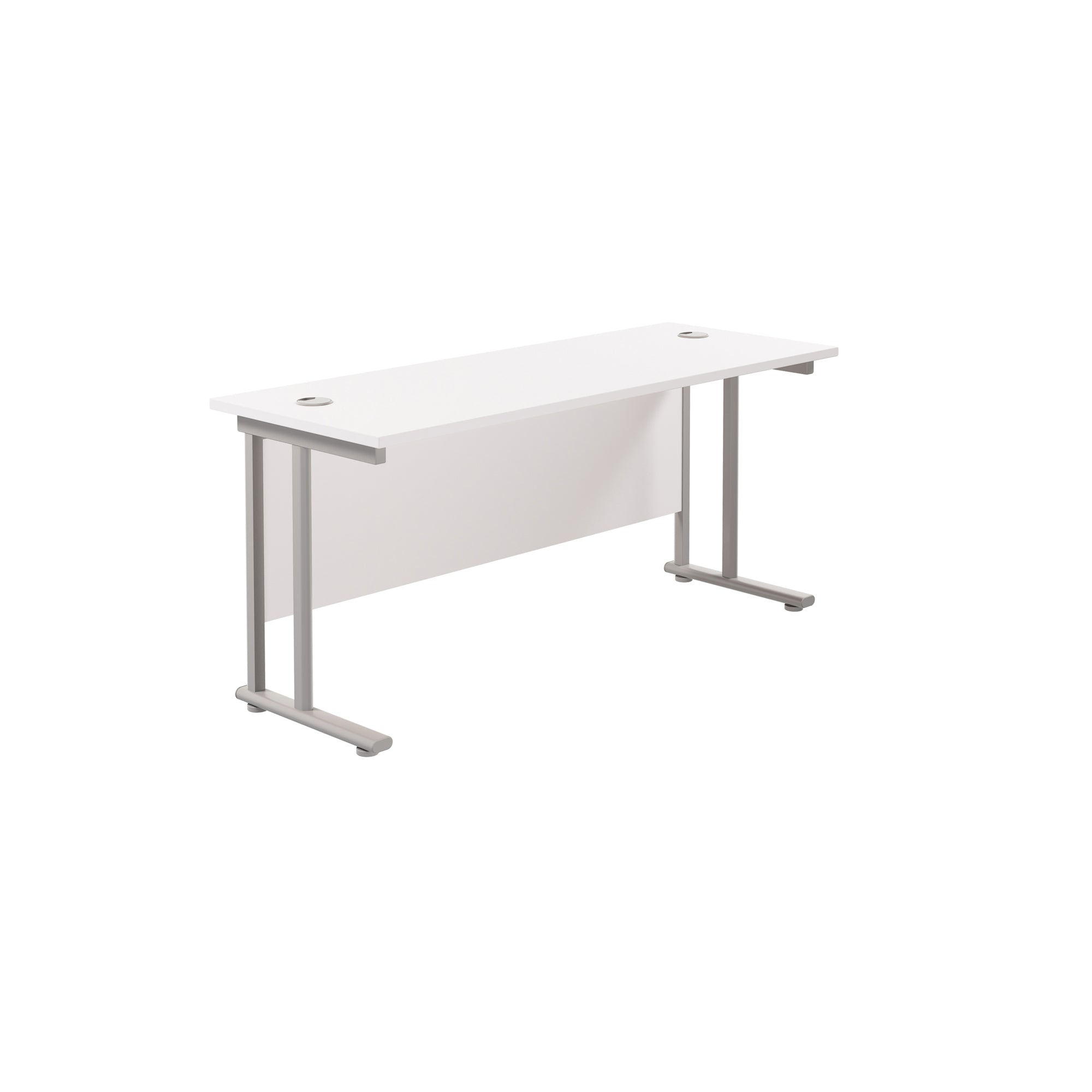 Twin Upright Straight 1800mm Slim Desk