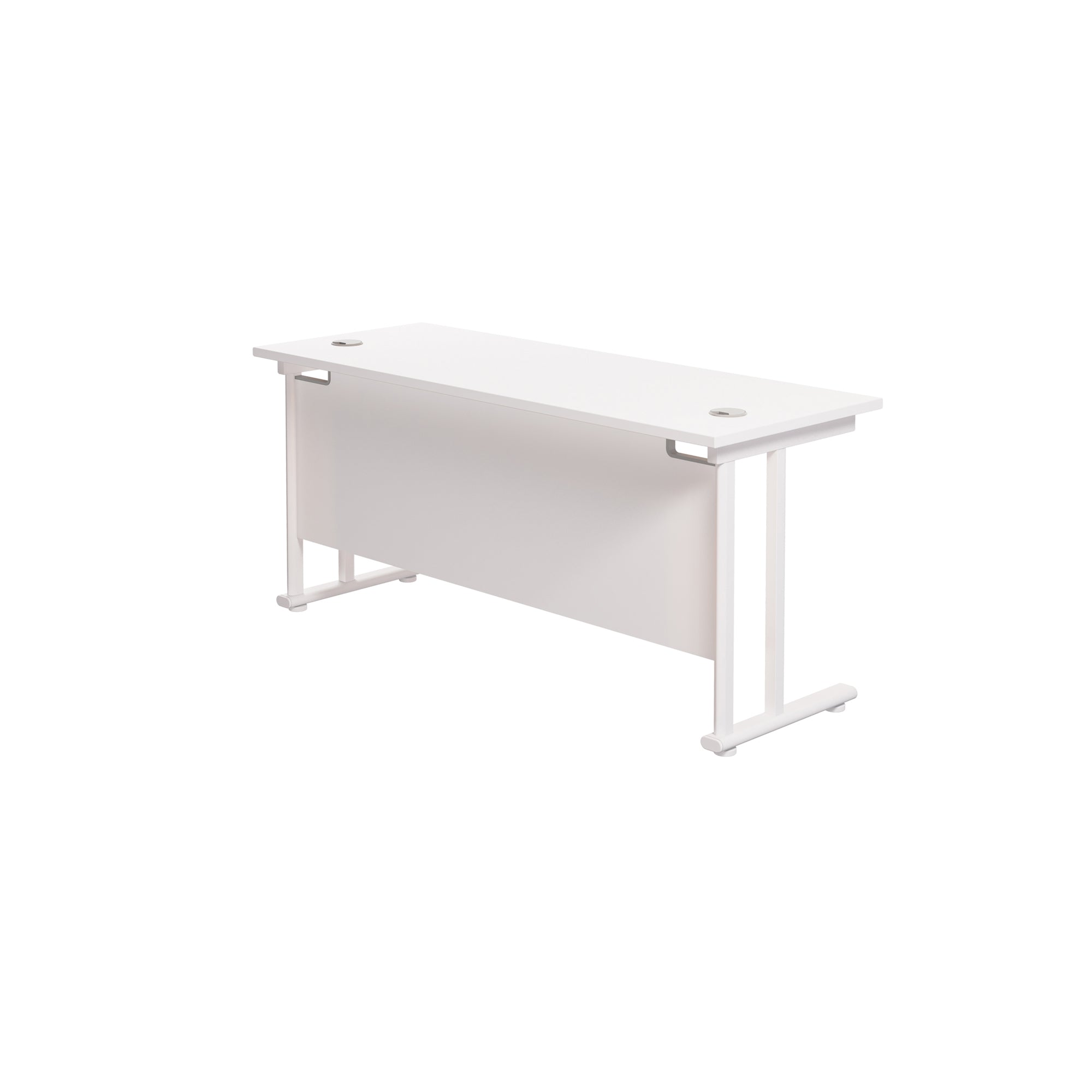 Twin Upright Straight 1800mm Slim Desk