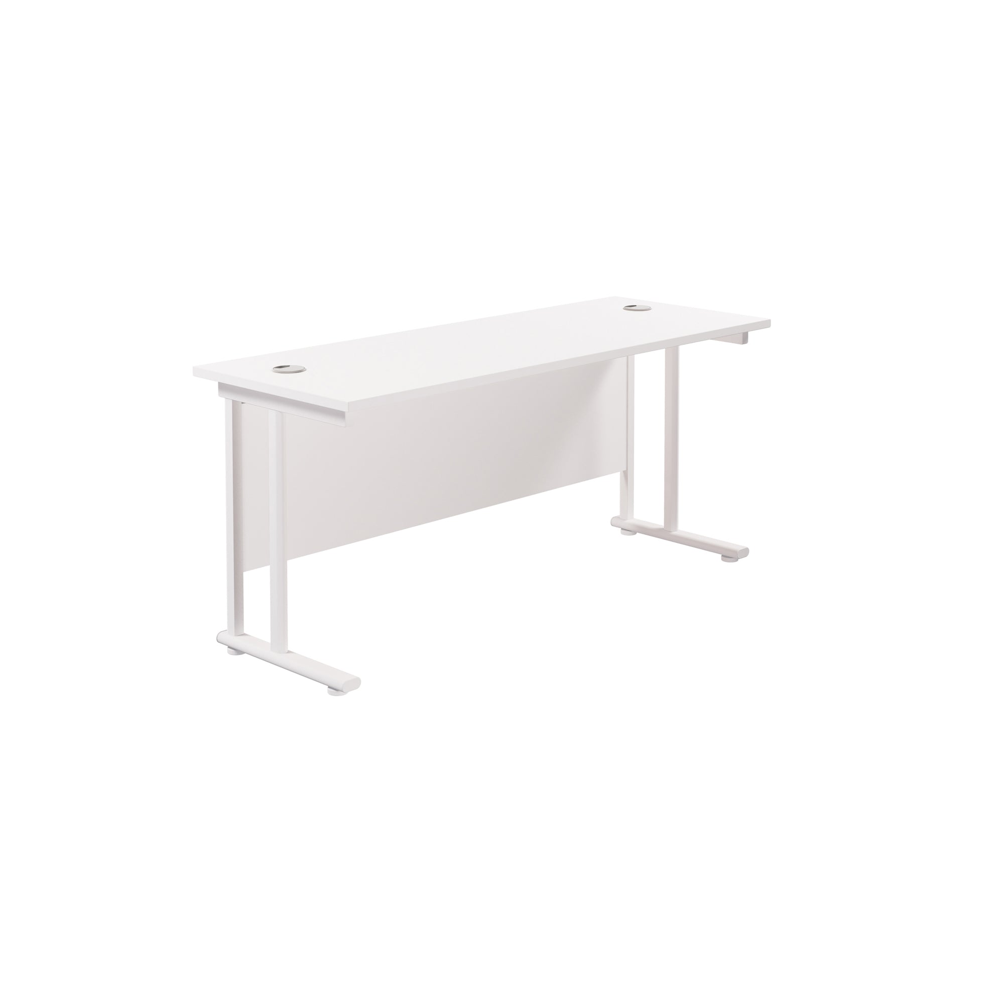 Twin Upright Straight 1800mm Slim Desk