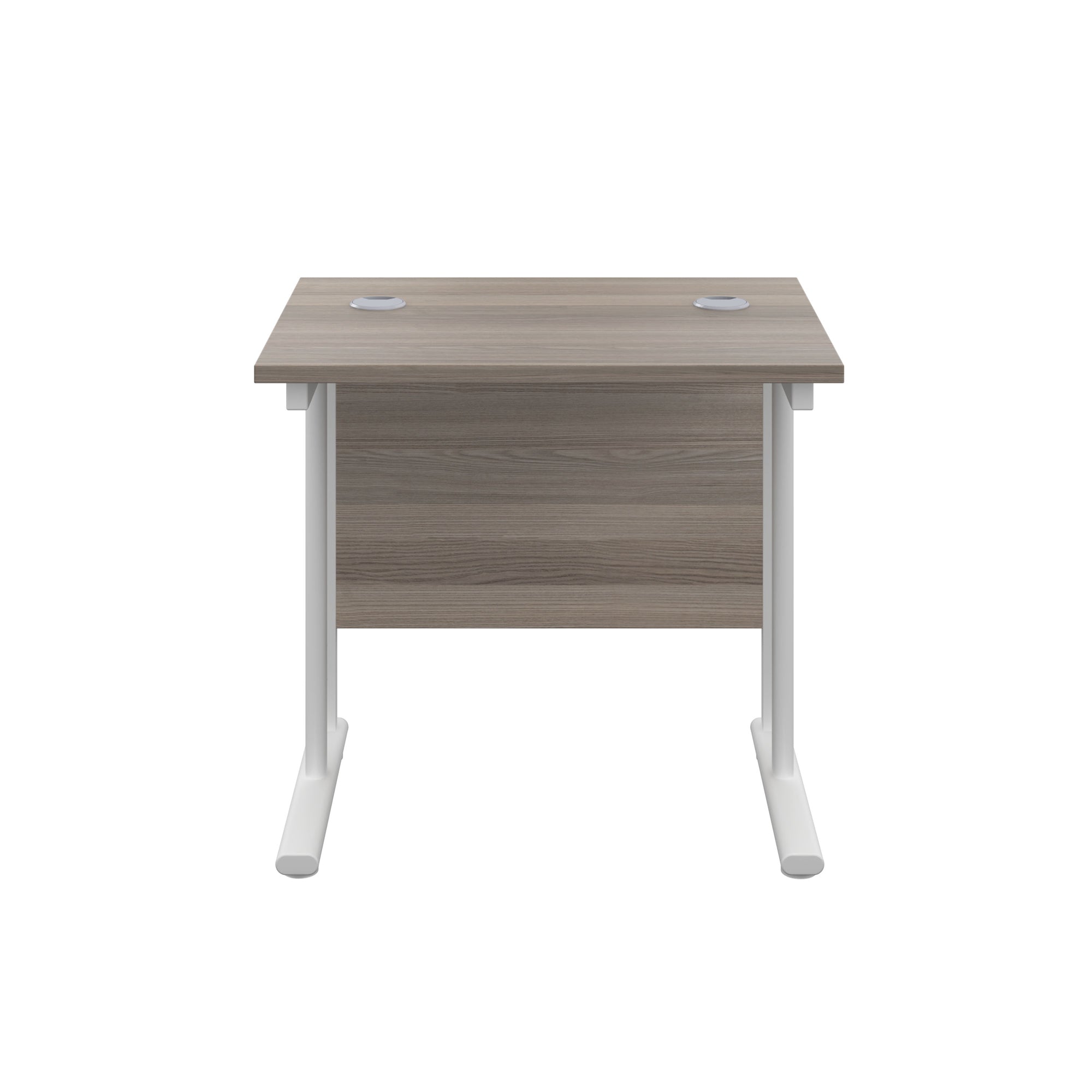 Twin Upright Straight 800mm Slim Desk